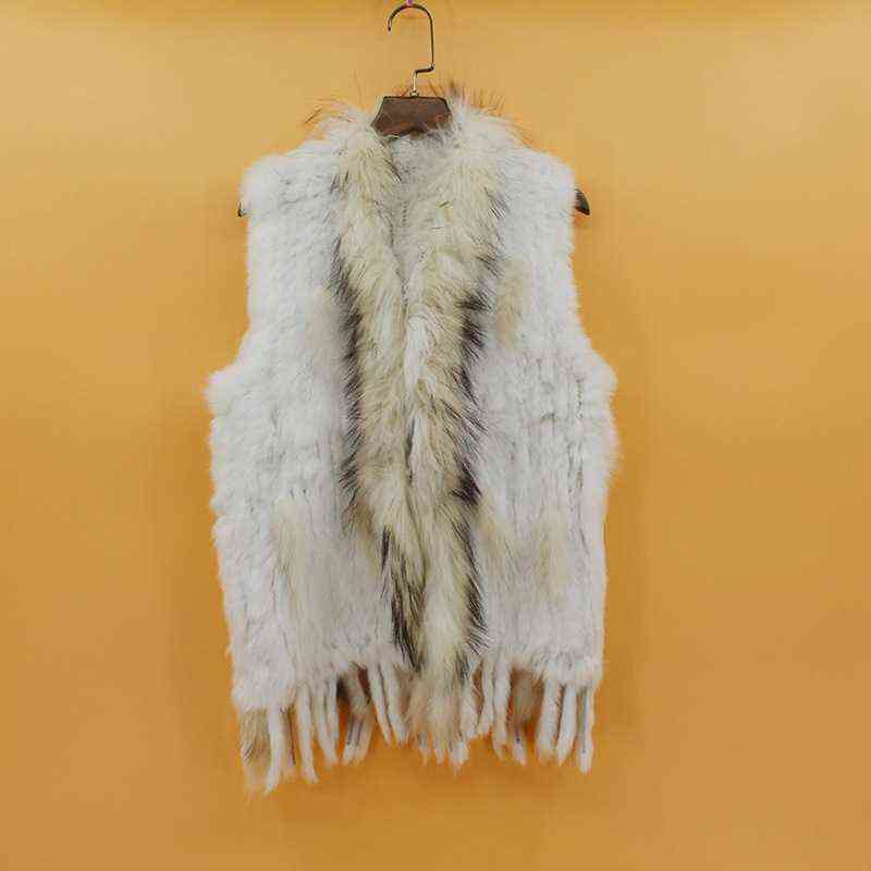 Womens Natural Real Rabbit Fur Vest With Raccoon Fur Collar Waistcoat/jackets Rex Rabbit Knitted Winter T220816, Wine red
Womens Natural Real Rabbit Fur Vest With Raccoon Fur Collar Waistcoat/jackets Rex Rabbit Knitted Winter T220816, Wine red