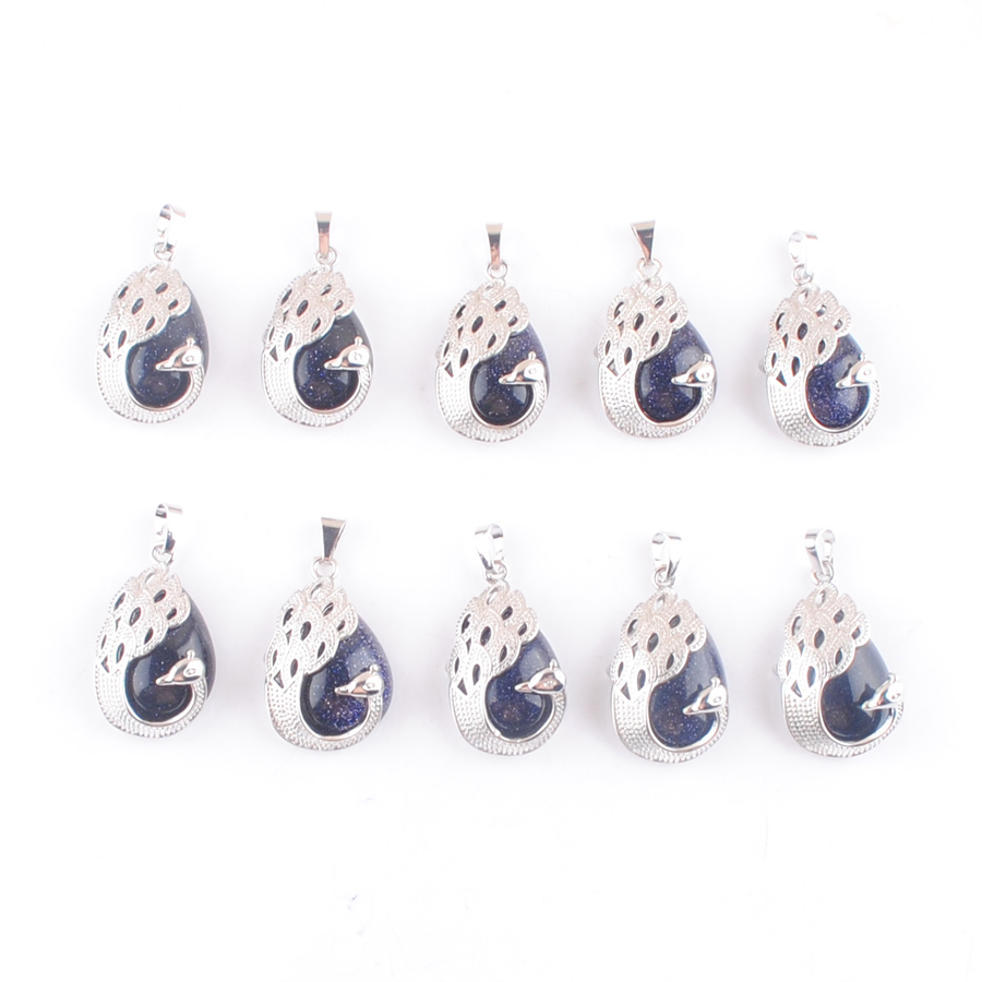 Wholesale Natural Stone Peacock Pendant Blue Sand Water Drop Cabochon Gemstone Animal Charm Europe Fashion Jewelry For Women Party Gift DN4637
Wholesale Natural Stone Peacock Pendant Blue Sand Water Drop Cabochon Gemstone Animal Charm Europe Fashion Jewelry For Women Party Gift DN4637