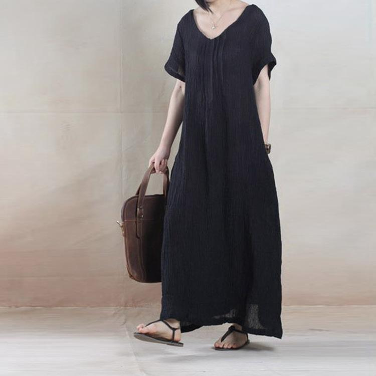 Party Dresses Linen Vintage Elegant Solid Color Long 2022 Women Clothes V-neck Short Sleeve Loose Casual Dress FT344Party, Photo color
Party Dresses Linen Vintage Elegant Solid Color Long 2022 Women Clothes V-neck Short Sleeve Loose Casual Dress FT344Party, Photo color