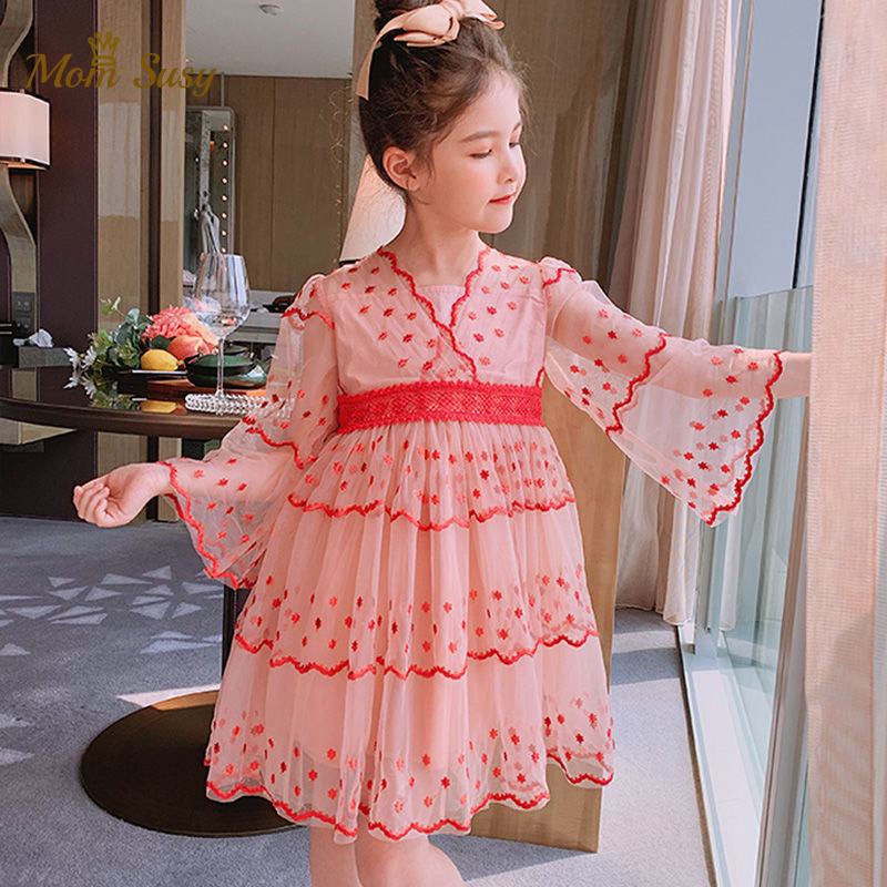 Baby Girl Princess Flower Layered Dress Long Sleeve Toddler Teenager Embroidery Flower Tulle Vestido Party Wedding Baby Clothes 220614
Baby Girl Princess Flower Layered Dress Long Sleeve Toddler Teenager Embroidery Flower Tulle Vestido Party Wedding Baby Clothes 220614