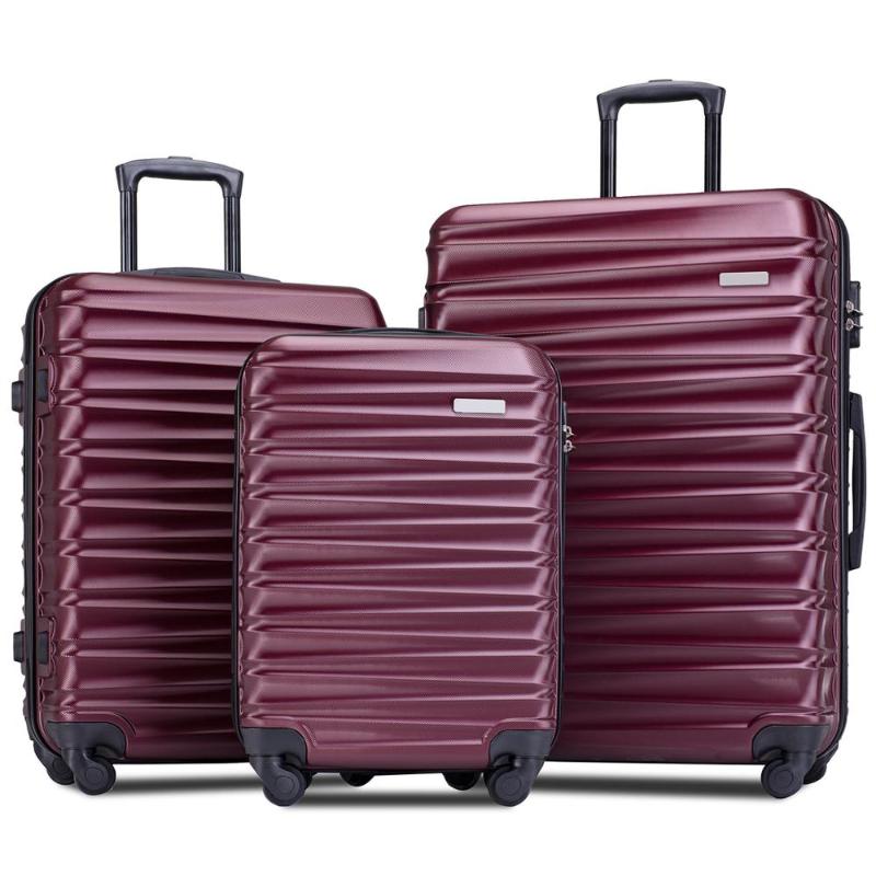 Suitcases Lightweight Hardside 3 Piece ABS Luggage Set With Spinner Suitcase 20" 24" 28"180821320
Suitcases Lightweight Hardside 3 Piece ABS Luggage Set With Spinner Suitcase 20" 24" 28"180821320