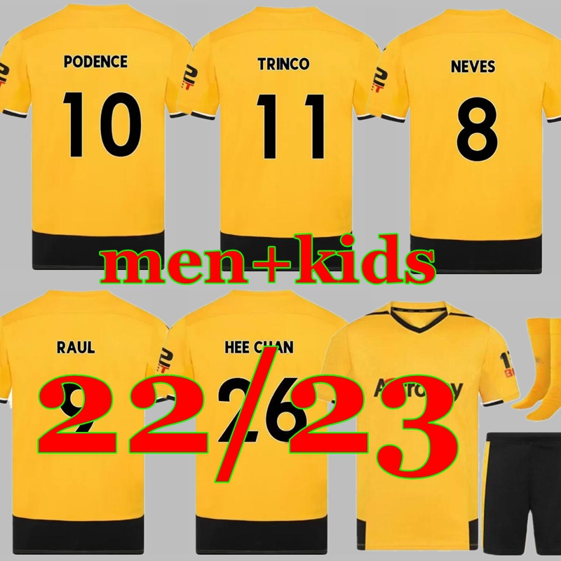 RAUL Wolves Soccer Jerseys 22 23 SEMEDO NETO NEVES Boly J.OTTO PODENCE FAIO SILVA Football SAISS Shirts 2022 2023 J.MOUTINHO ADAMA tops Men Kids Kits Uniforms, Red
RAUL Wolves Soccer Jerseys 22 23 SEMEDO NETO NEVES Boly J.OTTO PODENCE FAIO SILVA Football SAISS Shirts 2022 2023 J.MOUTINHO ADAMA tops Men Kids Kits Uniforms, Red