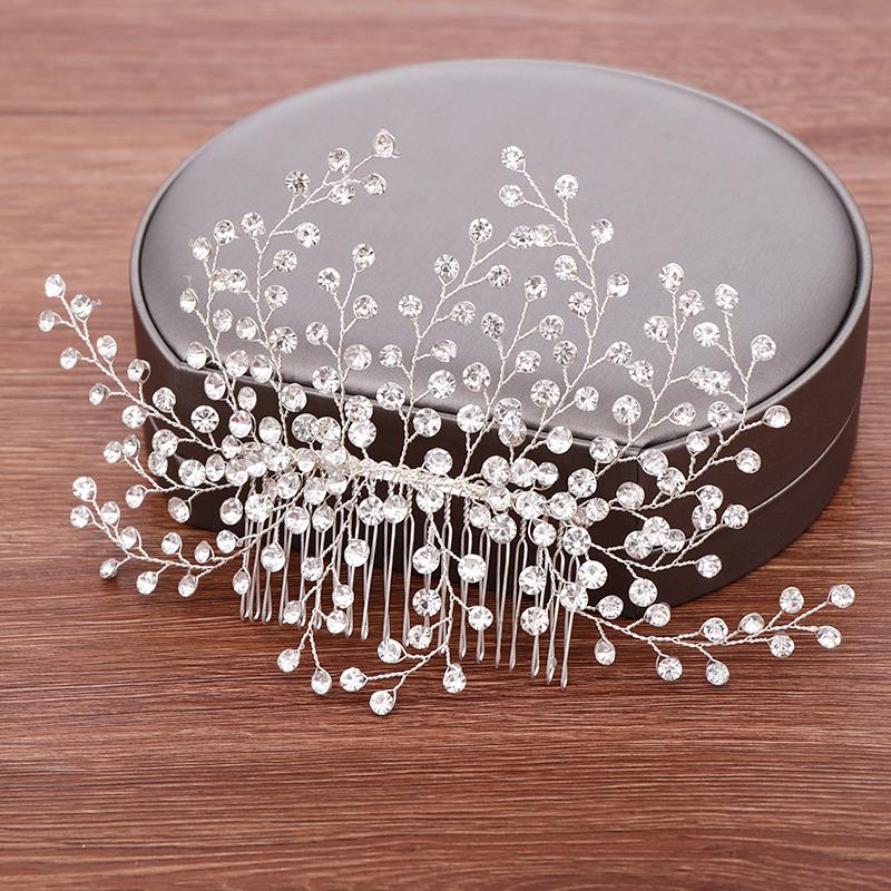 Hair Clips & Barrettes Wedding Comb Accessories Bride Tiara Handmade Rhinestone Bridal Head Ornaments JewelryHair
Hair Clips & Barrettes Wedding Comb Accessories Bride Tiara Handmade Rhinestone Bridal Head Ornaments JewelryHair