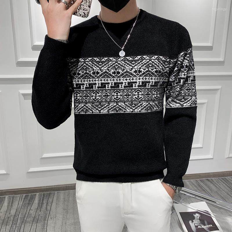 Men's Sweaters 2022 Autumn Winter Casual Sweater Fashion Jacquard Round Neck Knitted Slim Fit Warm Knitwear Pullover Homme Begu22, Black
Men's Sweaters 2022 Autumn Winter Casual Sweater Fashion Jacquard Round Neck Knitted Slim Fit Warm Knitwear Pullover Homme Begu22, Black