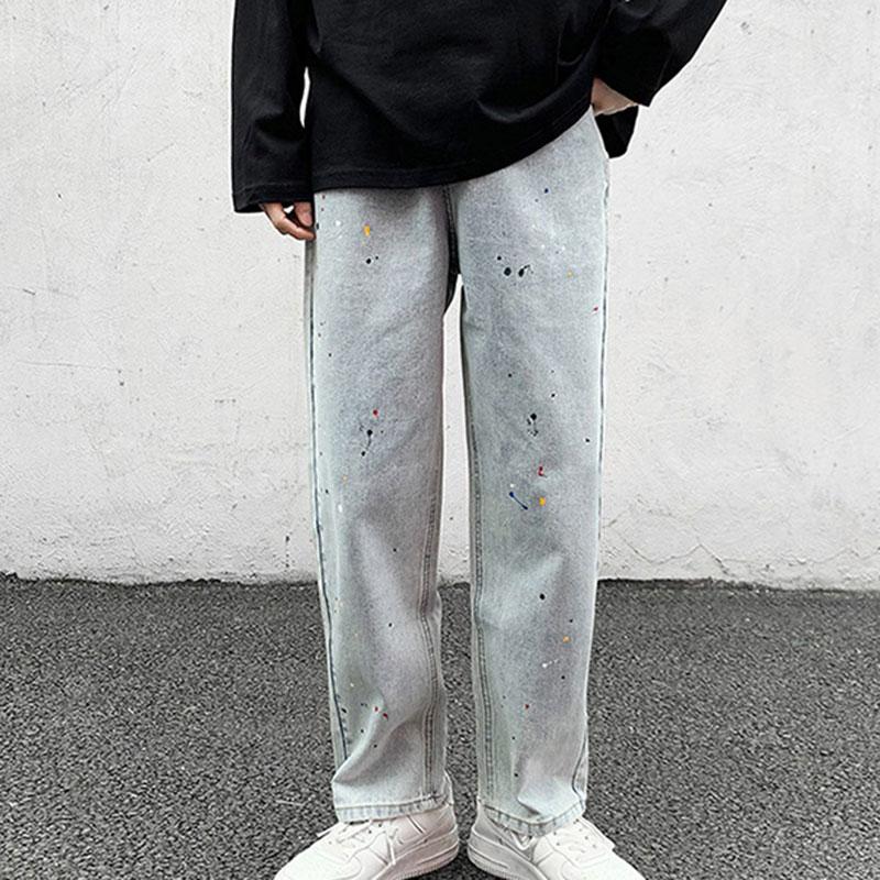 Men's Pants Men's Light Colored Jeans Trendy Brand Loose Straight Trousers For Summer H9Men's, Dark grey
Men's Pants Men's Light Colored Jeans Trendy Brand Loose Straight Trousers For Summer H9Men's, Dark grey