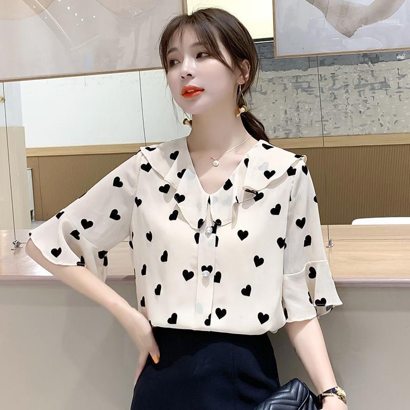 Women' Blouses & Shirts Chiffon Shirt Short Sleeve Summer 2022 Fashion Sweet Cover Belly Spring Style Foreign Top, See chart
Women' Blouses & Shirts Chiffon Shirt Short Sleeve Summer 2022 Fashion Sweet Cover Belly Spring Style Foreign Top, See chart
