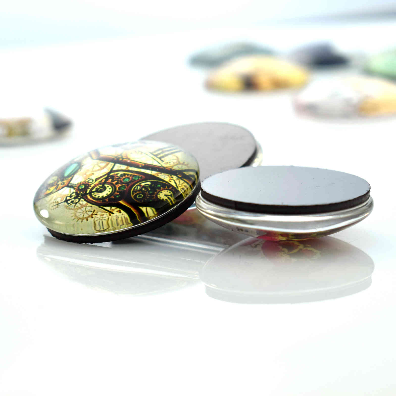 Human Body Unraveling Organs Fridge Magnets 30 MM Glass Gem Magnetic Stickers for Refrigerator Home Decor Gift of Doctors