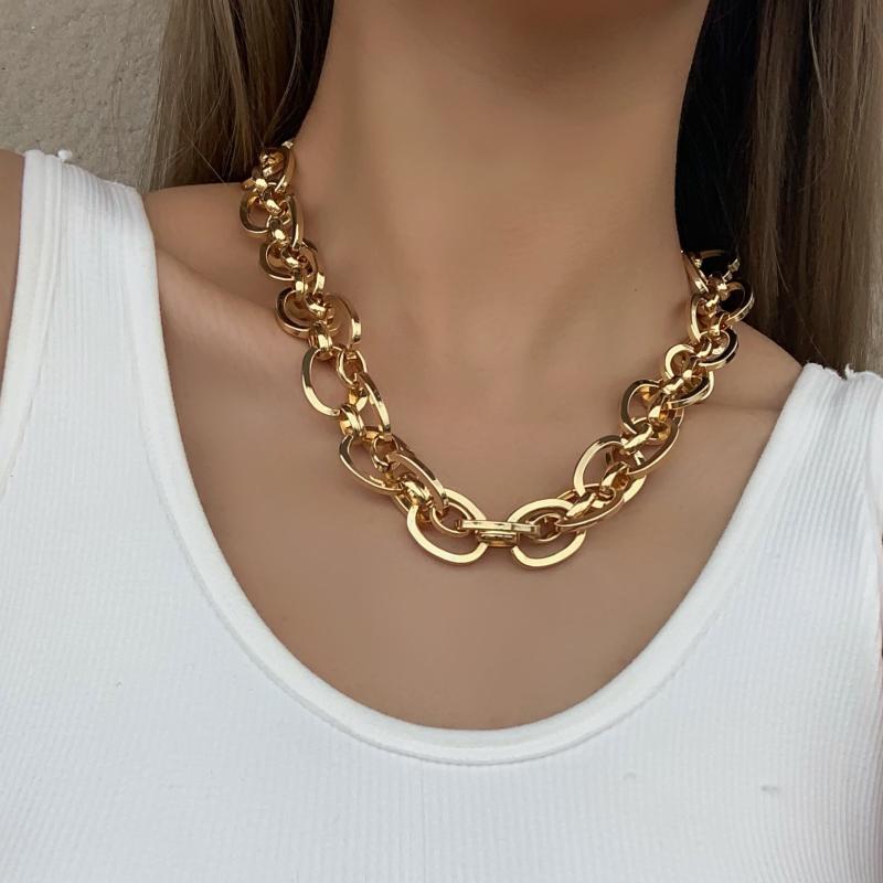 Chains Flashbuy Punk Chunky Cuban Heavy Thick Chain Necklace For Women Male Design Twist Alloy Metal Choker JewelryChains
Chains Flashbuy Punk Chunky Cuban Heavy Thick Chain Necklace For Women Male Design Twist Alloy Metal Choker JewelryChains