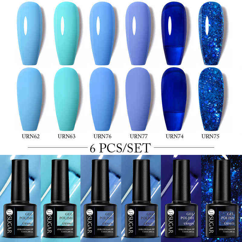 NXY Nail Gel Polish Set Semi Permanent Varnishes Hybrid Glitter Color s Art Kit for Manicure Uv Led lak Varnish 0328