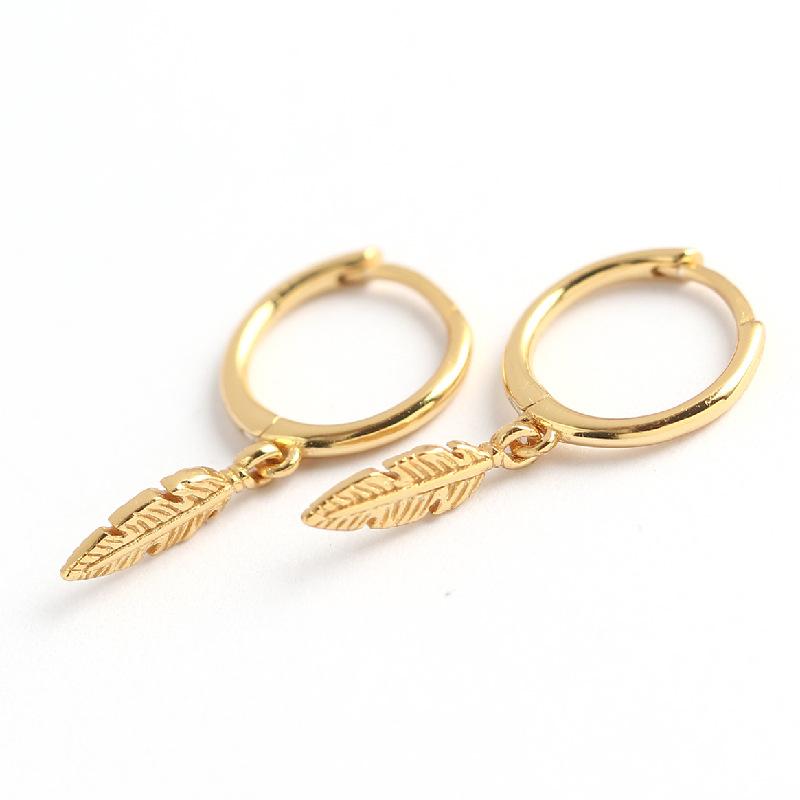 Dangle & Chandelier Sterling Silver Earring Fashion Feather Leave Drop Short Personality Wild Trend Female Girl Woman Ear JewelryDangle
Dangle & Chandelier Sterling Silver Earring Fashion Feather Leave Drop Short Personality Wild Trend Female Girl Woman Ear JewelryDangle