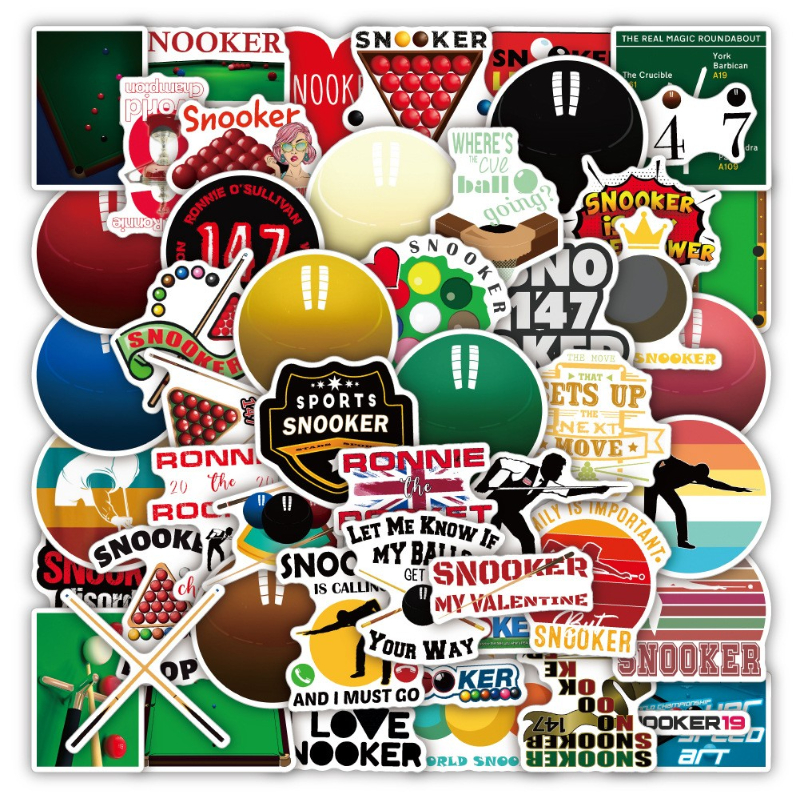 50pcs Billiards sports Snooker sticker Graffiti Kids Toy Skateboard car Motorcycle Bicycle Sticker Decals Wholesale, Multi colors
50pcs Billiards sports Snooker sticker Graffiti Kids Toy Skateboard car Motorcycle Bicycle Sticker Decals Wholesale, Multi colors