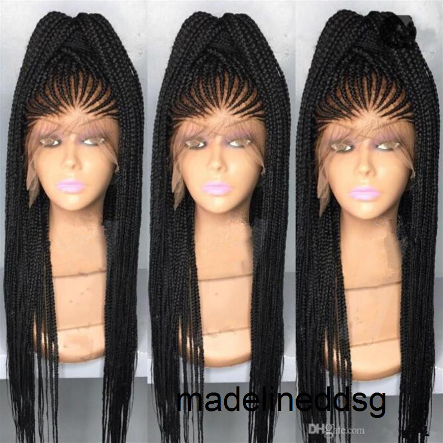Synthetic Braid Lace Front Wig 10A Grade Braiding Hair Fashion Perruque Box Braids Wig Bandtied Cornorw Braids for Black Women Fre195x 4HS2
Synthetic Braid Lace Front Wig 10A Grade Braiding Hair Fashion Perruque Box Braids Wig Bandtied Cornorw Braids for Black Women Fre195x 4HS2