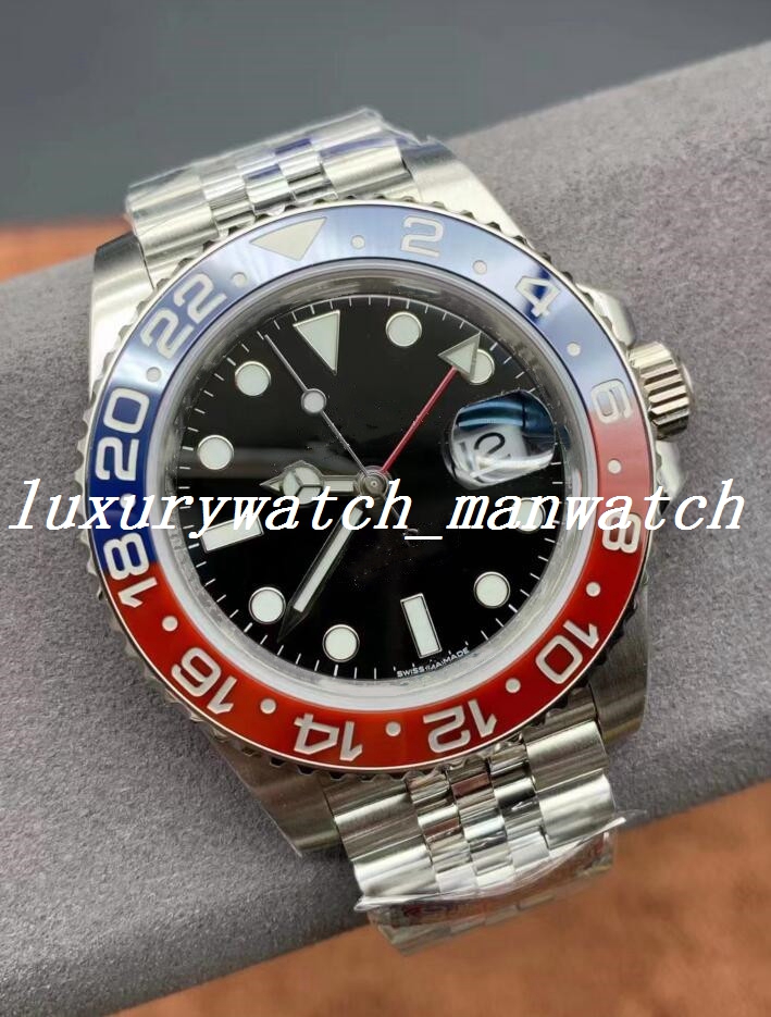 CLEAN Factory Super Version Watches 40mm GMT 126710 126710BL Pepsi Ceramic Waterproof CAL.3285 Movement Mechanical Automatic Mens Watch Jubilee Bracelet, Customize
CLEAN Factory Super Version Watches 40mm GMT 126710 126710BL Pepsi Ceramic Waterproof CAL.3285 Movement Mechanical Automatic Mens Watch Jubilee Bracelet, Customize