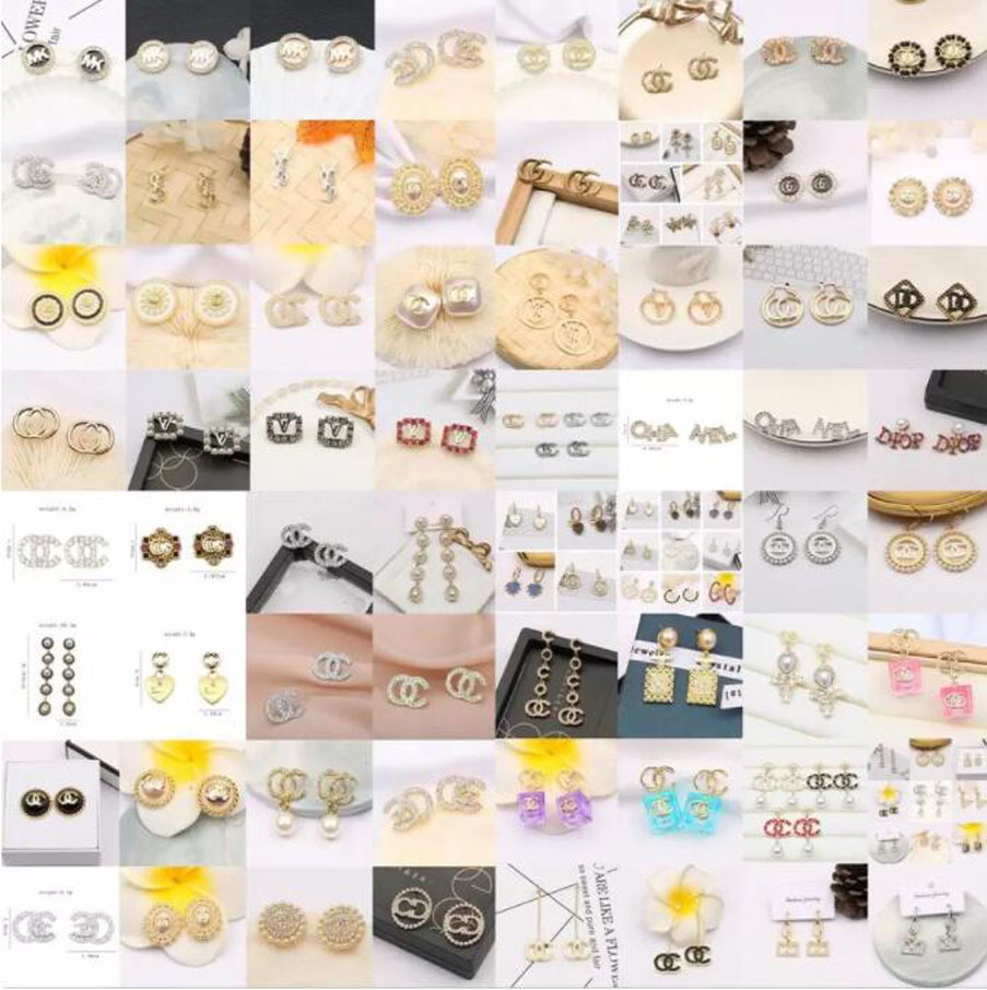 Lots Wholesale Gold Plated Silver Simple Luxury Designers Stud Geometric Women Tassels Crystal Rhinestone Pearl Earring Wedding Party Jewelry
Lots Wholesale Gold Plated Silver Simple Luxury Designers Stud Geometric Women Tassels Crystal Rhinestone Pearl Earring Wedding Party Jewelry