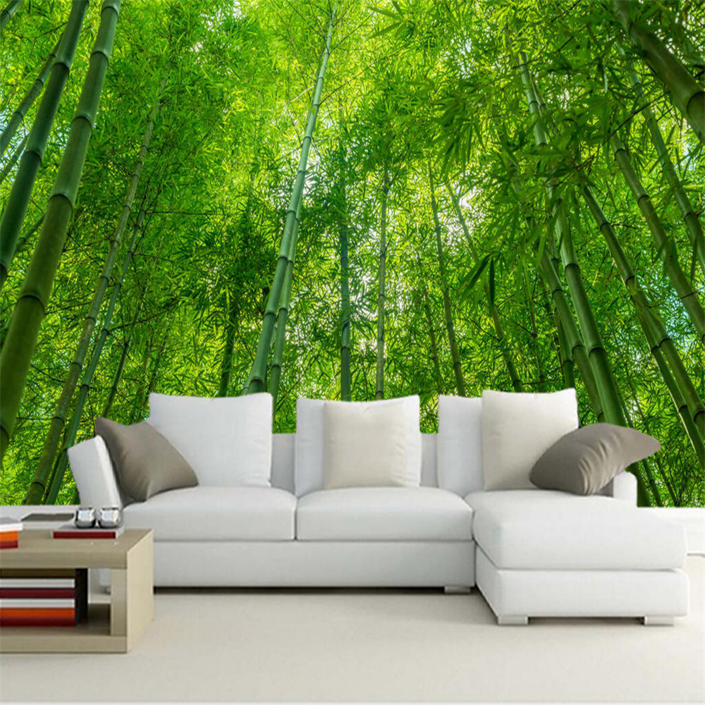 Papel de parede Bamboo forest wallpaper nature background 3d wallpaper mural,living room tv wall bedroom wall papers home decor