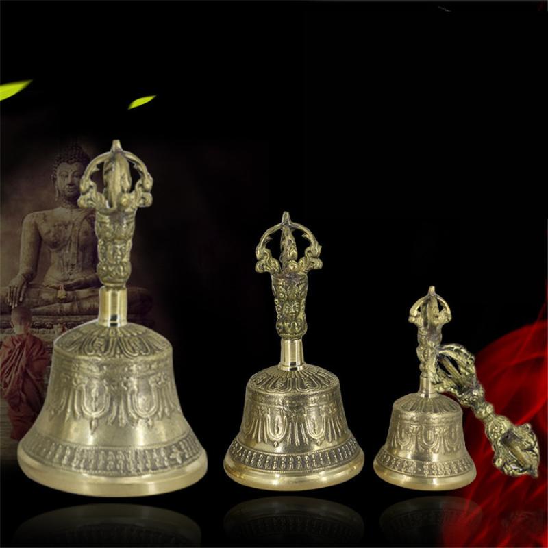 

Decorative Objects & Figurines Nepal Brass Five-Strand Vajra Bell Pestle Dharma Utensils Pure Copper Rattles Buddhist Puja Supplies Dorje Cr