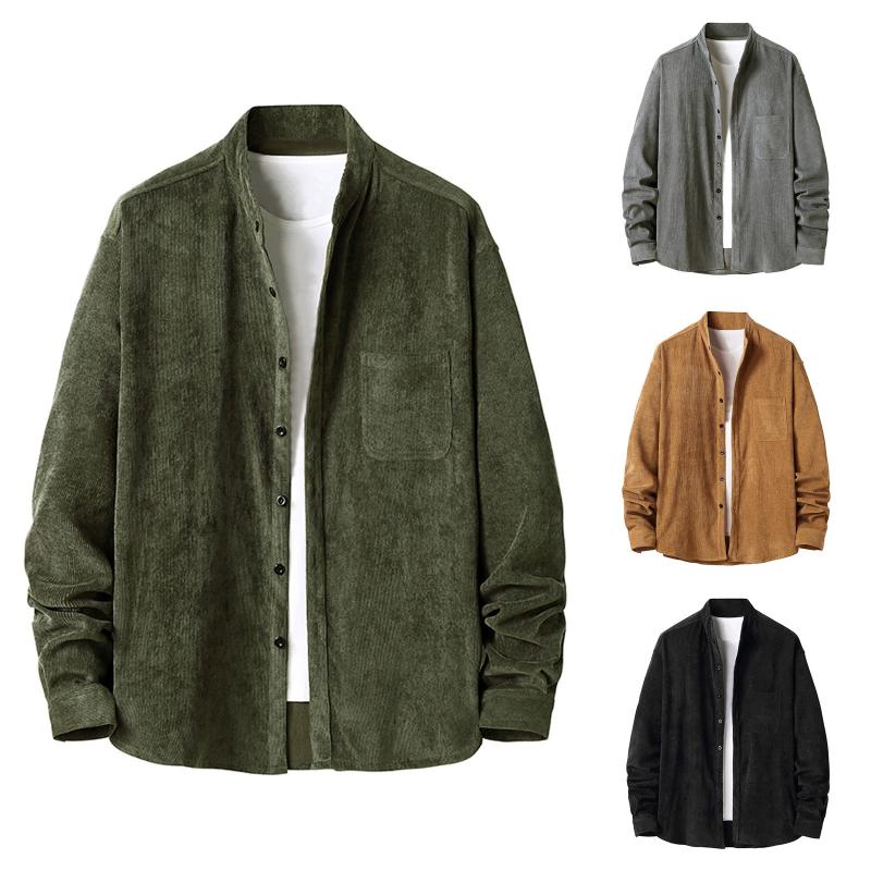 Men's Casual Shirts Men's Autumn And Winter Long-sleeved Solid Color Comfortable Thick Corduroy Shirt Soft Long Sleeve Tee For MenMen's, Black
Men's Casual Shirts Men's Autumn And Winter Long-sleeved Solid Color Comfortable Thick Corduroy Shirt Soft Long Sleeve Tee For MenMen's, Black