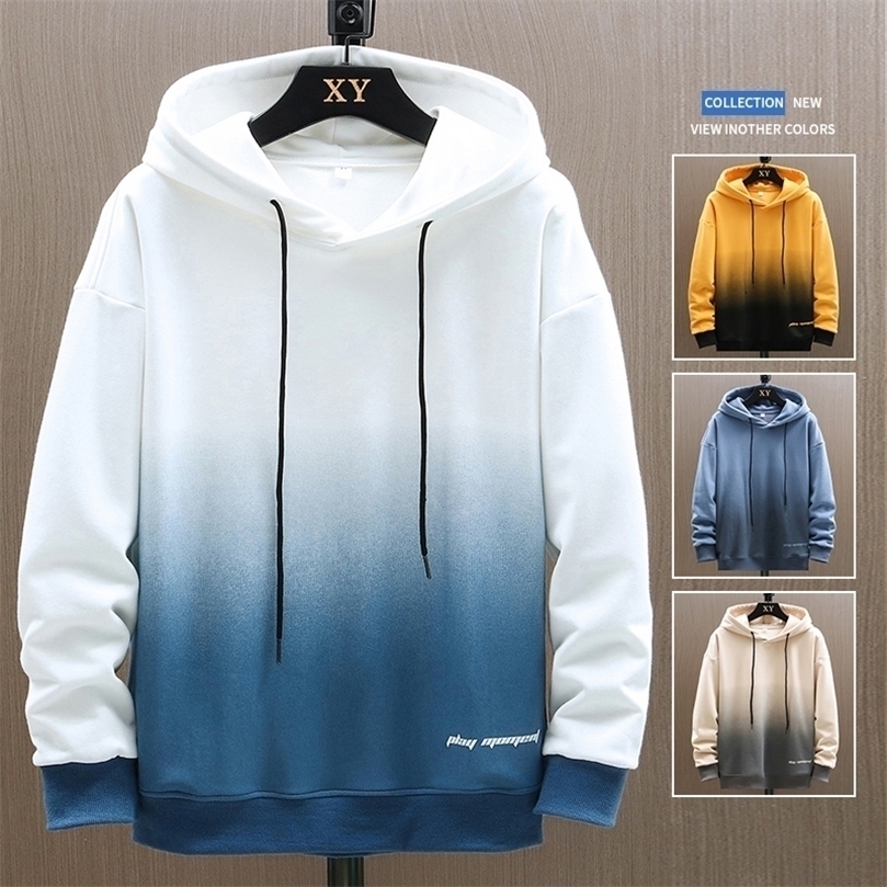 Men Hoodies Sweatshirts Autumn Mens Casual Harajuku Hooded Pullover Hip Hop Trend Male Gradient Color Tops 220406, Xyve5605 khaki
Men Hoodies Sweatshirts Autumn Mens Casual Harajuku Hooded Pullover Hip Hop Trend Male Gradient Color Tops 220406, Xyve5605 khaki