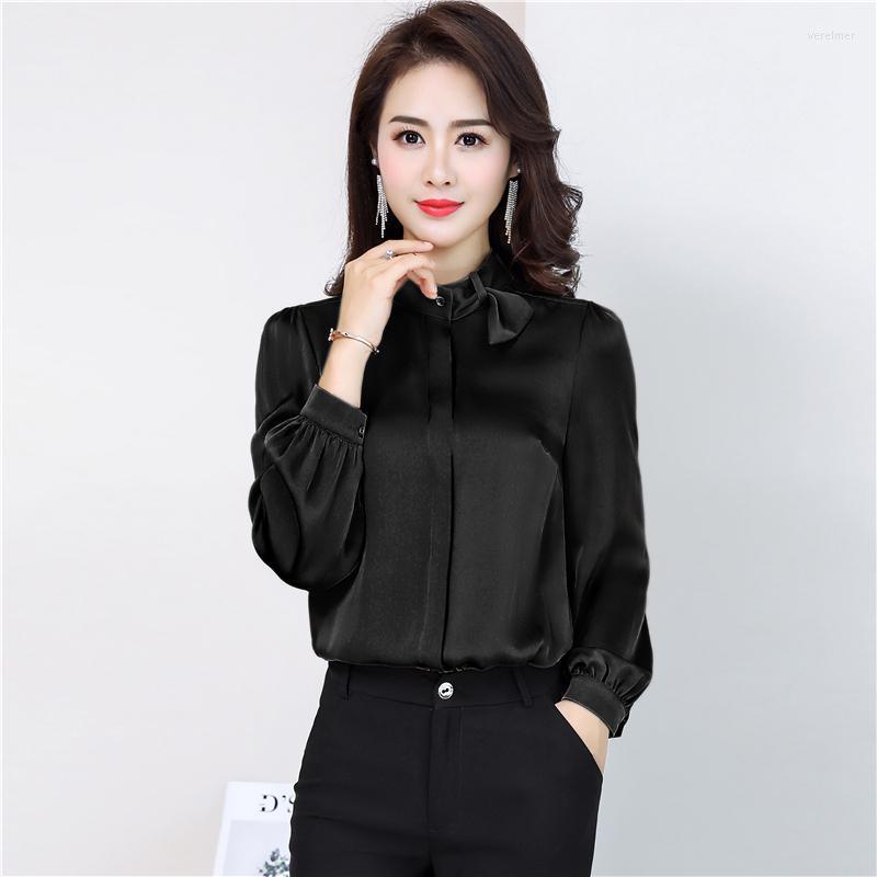 Women's Blouses & Shirts Real Silk Womens Tops And Long Sleeve Blouse Spring Summer Korean Fashion Clothing Blusas 2022 WW015Women's Vere22, Black
Women's Blouses & Shirts Real Silk Womens Tops And Long Sleeve Blouse Spring Summer Korean Fashion Clothing Blusas 2022 WW015Women's Vere22, Black