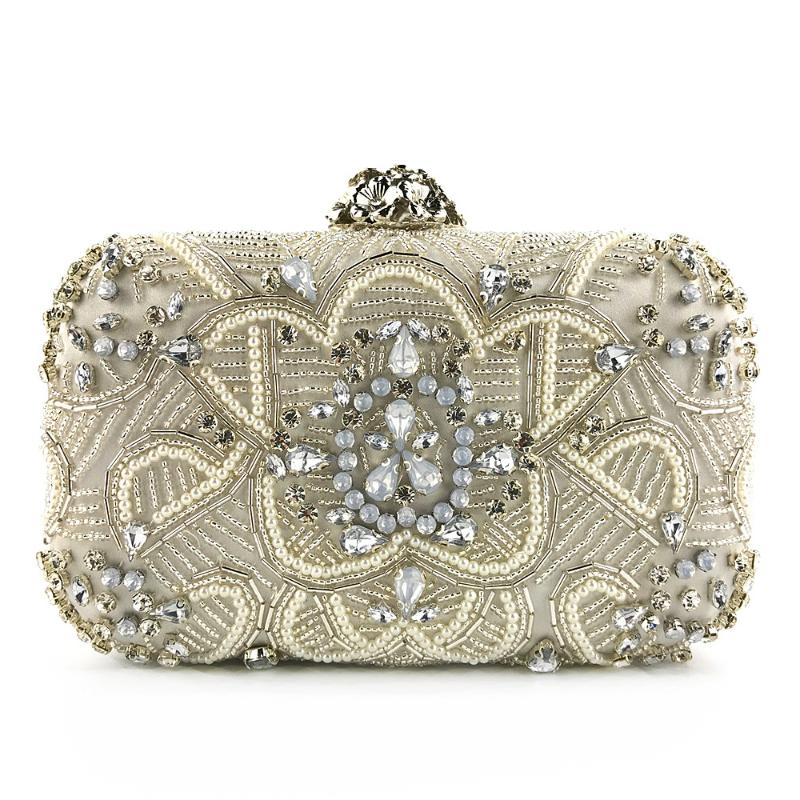 Evening Bags Women Fashion Beaded Silver Clutch Bag Female Handmade Pearl Beautiful Dress Bride Handbag Girls Banquet Crossbody BagsEvening, Color same as pictur
Evening Bags Women Fashion Beaded Silver Clutch Bag Female Handmade Pearl Beautiful Dress Bride Handbag Girls Banquet Crossbody BagsEvening, Color same as pictur