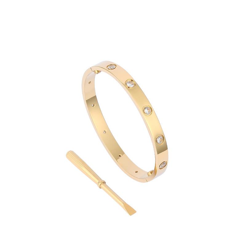 Bangle female stainless steel screwdriver couple lovers bracelet mens fashion jewelry Valentine Day gift girlfriend accessories wholesale designer bracelets
Bangle female stainless steel screwdriver couple lovers bracelet mens fashion jewelry Valentine Day gift girlfriend accessories wholesale designer bracelets