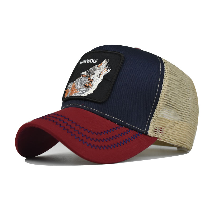 New Mesh Hat Animal Embroidery Baseball Caps Men And Women Wolf Ball Cap Hip-hop Snapback Cap for Unisex Adjustable Sunhat, #4
New Mesh Hat Animal Embroidery Baseball Caps Men And Women Wolf Ball Cap Hip-hop Snapback Cap for Unisex Adjustable Sunhat, #4