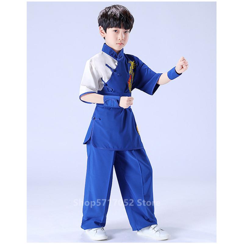 Ethnic Clothing Children Chinese Traditional Style Set Dragon Embroidery Tang Long&Short Performance Tai Chi Uniforms WushuEthnic EthniE
Ethnic Clothing Children Chinese Traditional Style Set Dragon Embroidery Tang Long&Short Performance Tai Chi Uniforms WushuEthnic EthniE