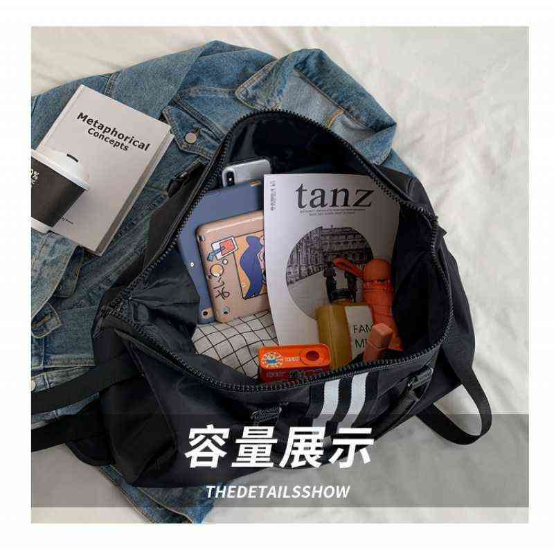 Short-Distance Travel Bag Women's Portable Luggage Men's Korean-Style Large Capacity Canvas Lightweight Waterproof Ba 220709