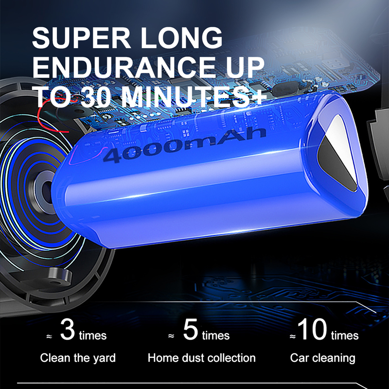 Wireless Car Vacuum Cleaner Household Handheld Vaccum Cleaners Small Mini High Power for Strong Suction Auto Accessories