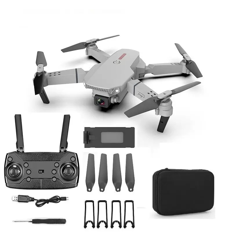 E88 Non-professional Intelligent Uav Drone With Wide Angle HD 4K 1080P Dual Camera Height Hold Wifi RC Foldable Quadcopter Dron Gift Toy, Gray handbag (2 million pixels
E88 Non-professional Intelligent Uav Drone With Wide Angle HD 4K 1080P Dual Camera Height Hold Wifi RC Foldable Quadcopter Dron Gift Toy, Gray handbag (2 million pixels
