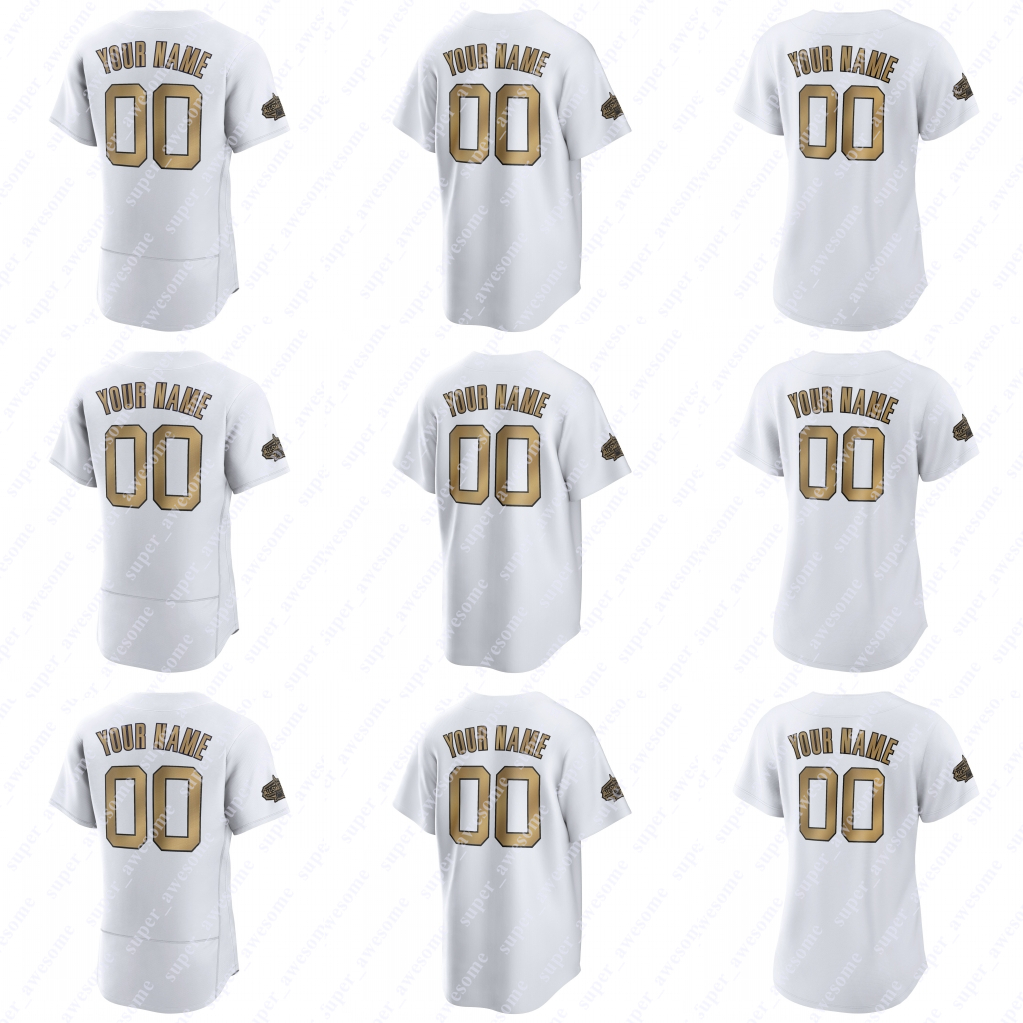 2022 All-Star Game Jersey Carlos Rodon Luis Castillo Josh Hader Edwin Diaz Ryan Helsley David Bednar Joe Mantiply Jackie Robinson Fernando Valenzuela, White flex base
2022 All-Star Game Jersey Carlos Rodon Luis Castillo Josh Hader Edwin Diaz Ryan Helsley David Bednar Joe Mantiply Jackie Robinson Fernando Valenzuela, White flex base
