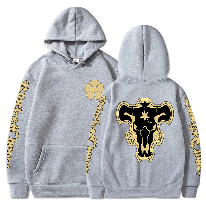 Anime Black Clover Black Bulls Squad Emblem Hoodies Yami Asta Magic Knights Sweatshirts Tops Pullovers Sudadera felpa moletom 220805