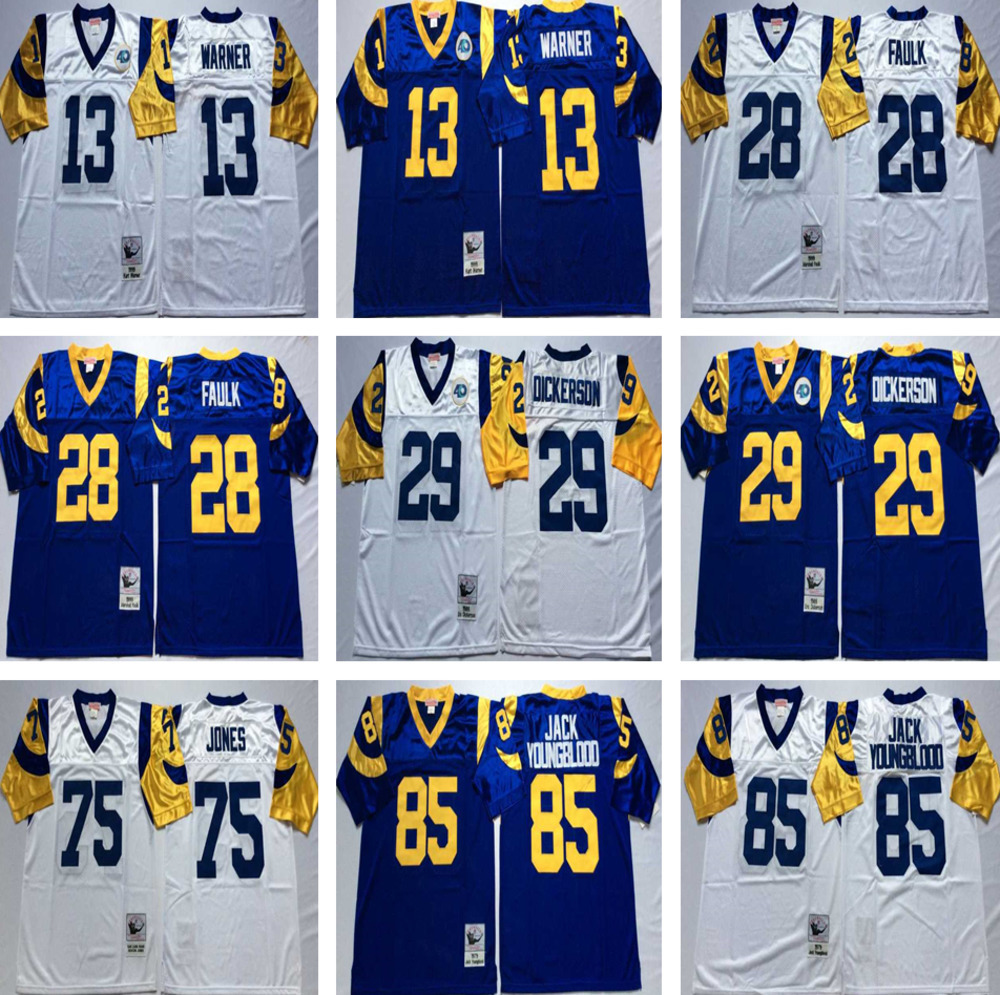 NCAA Vintage Mitchell and Ness Football 85 Jack Youngblood Jerseys Retro Stitch 28 Marshall Faulk 13 Kurt Warner 29 Eric Dickerson Jersey College Blue White, Same as picture
NCAA Vintage Mitchell and Ness Football 85 Jack Youngblood Jerseys Retro Stitch 28 Marshall Faulk 13 Kurt Warner 29 Eric Dickerson Jersey College Blue White, Same as picture