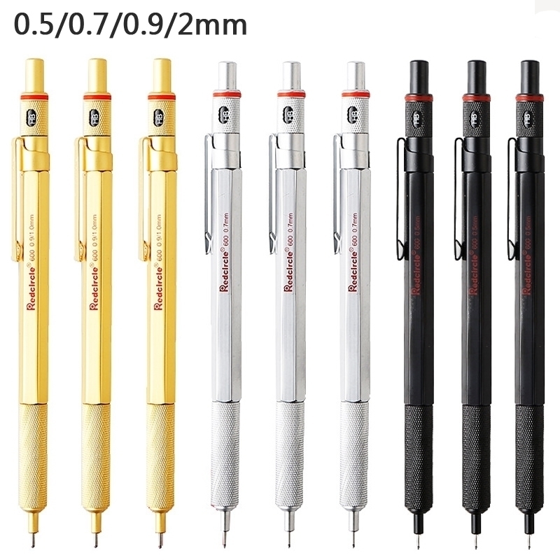 Redcircle Mechanical Pencil Drawing Drafting 0.5 0.7 2.0mm Lead Automatic s Potloden Vulpotlood School Art Supplies Y200709
