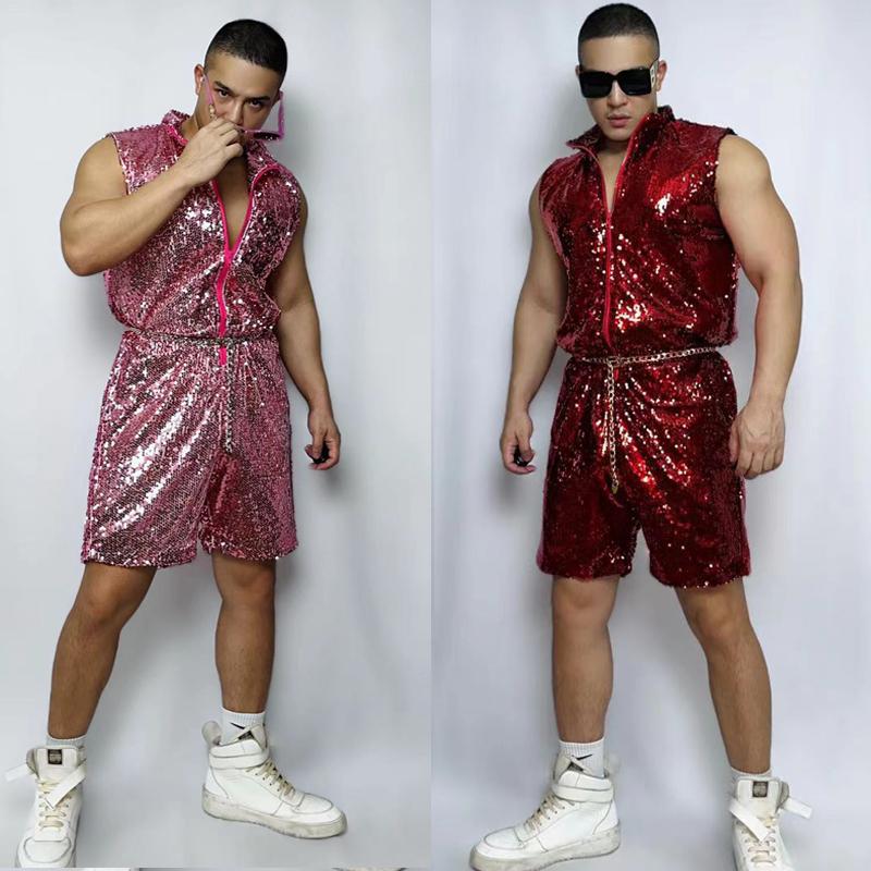 Stage Wear Nightclub Bar Dj Dancewear Muscle Man Pink Red Sequins Overalls Colorful Jazz Clothes Gogo Costumes Rave Festival Outfit XS4549St, Pink bodysuit
Stage Wear Nightclub Bar Dj Dancewear Muscle Man Pink Red Sequins Overalls Colorful Jazz Clothes Gogo Costumes Rave Festival Outfit XS4549St, Pink bodysuit