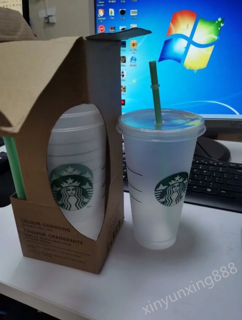 Starbucks Mug 24oz/710ml Plastic Tumbler Reusable Black Drinking Flat Bottom Cup Pillar Shape Lid Straw, White
Starbucks Mug 24oz/710ml Plastic Tumbler Reusable Black Drinking Flat Bottom Cup Pillar Shape Lid Straw, White