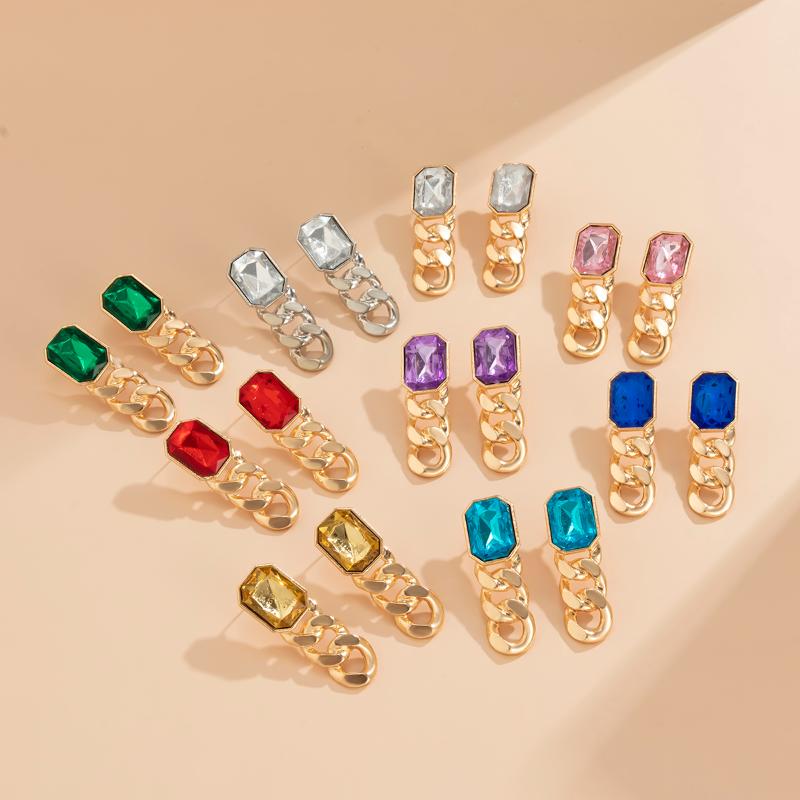 Dangle & Chandelier Colorful Crystal Drop Earrings For Women Punk Long Thick Chains 2022 Fashion Handing Girls Trendy JewelryDangle 
Dangle & Chandelier Colorful Crystal Drop Earrings For Women Punk Long Thick Chains 2022 Fashion Handing Girls Trendy JewelryDangle