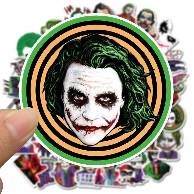 50Pcs/Lot The Joker Sticker graffiti Stickers for DIY Luggage Laptop Skateboard Motorcycle Bicycle Stickers