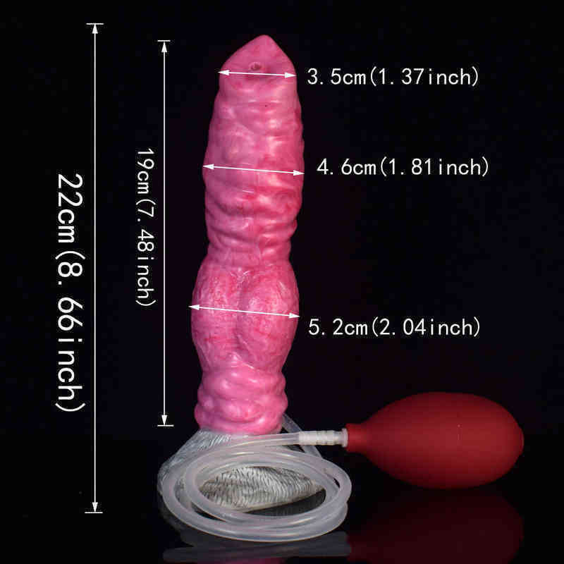 Dildos Nouveaux produits sexuels Silicone Spray Simulation Penis Dildo Animal Wolf Dog C