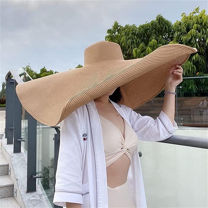 Wide Brim Hats Summer 70cm Large Foldable Sun For Women Oversized Shade Caps Travel Straw Cap Lady UV Protection Beach HatWide, Straw hat
Wide Brim Hats Summer 70cm Large Foldable Sun For Women Oversized Shade Caps Travel Straw Cap Lady UV Protection Beach HatWide, Straw hat