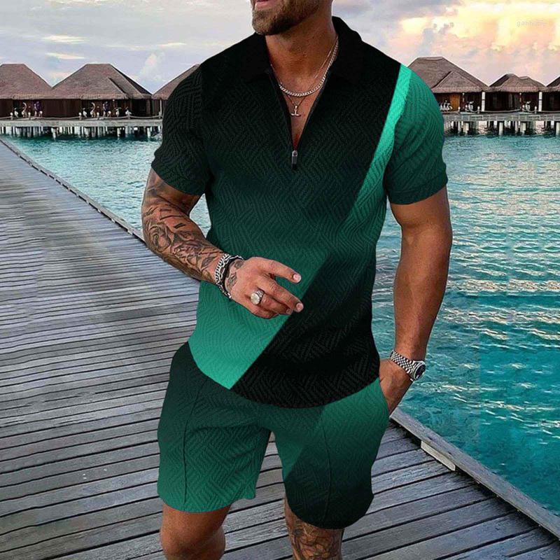 Men's Tracksuits Male Summer Casual Print Zipper Turn Down Collar Blouse Short Sleeve Tops Shirt Shorts Outfits Men Green Suits Slim FitMen', Blue
Men's Tracksuits Male Summer Casual Print Zipper Turn Down Collar Blouse Short Sleeve Tops Shirt Shorts Outfits Men Green Suits Slim FitMen', Blue
