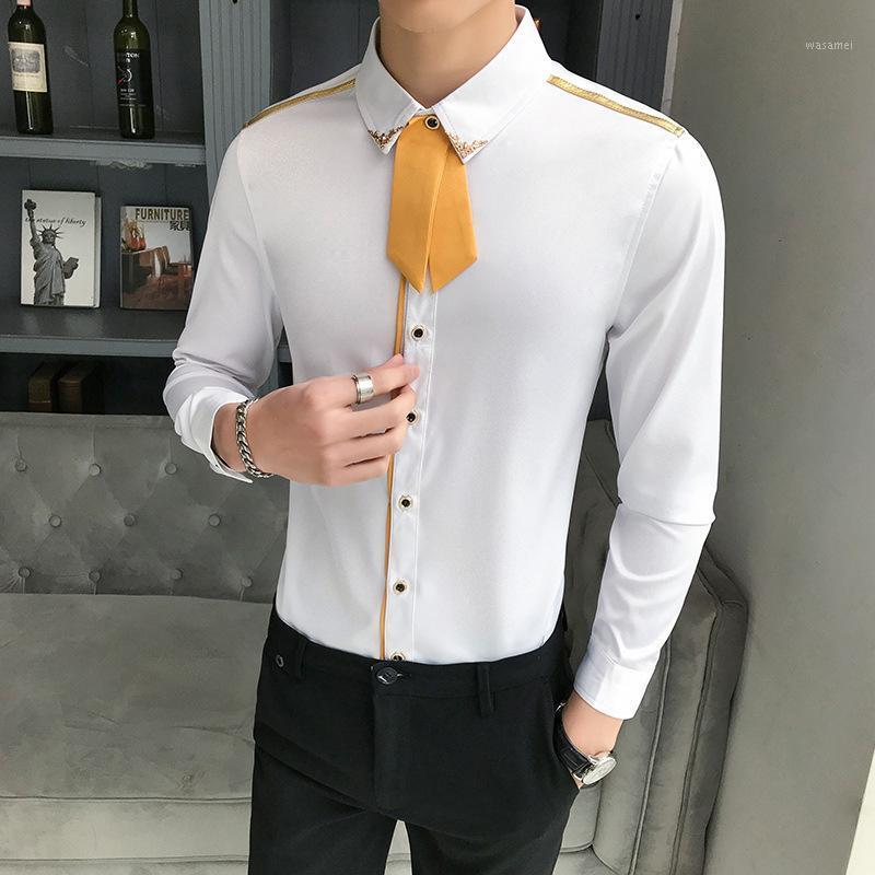 Brand Clothing Men Spring Slim Cotton Shirt With Casual Long Sleeves / Male High Quality Lapel Dress Shirts Plus Size S-5XL Men's, Black
Brand Clothing Men Spring Slim Cotton Shirt With Casual Long Sleeves / Male High Quality Lapel Dress Shirts Plus Size S-5XL Men's, Black