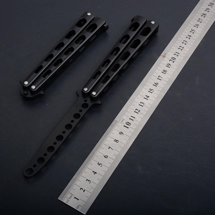BM Butterfly Knife Unsharp Dull Knife 5cr13Mov Aluminum Handle Black Trainer Preactice Knife Rescue EDC Utility Tools Xmas Gift fo273J
BM Butterfly Knife Unsharp Dull Knife 5cr13Mov Aluminum Handle Black Trainer Preactice Knife Rescue EDC Utility Tools Xmas Gift fo273J
