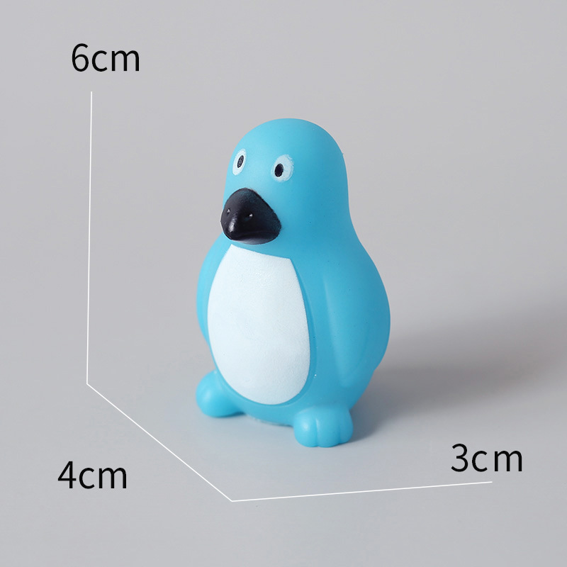 Cute Animals Swimming Water Toys Colorful Soft Rubber Float Squeeze Sound Press Squeaky Bathing Toy For Baby Bath Toys 1014