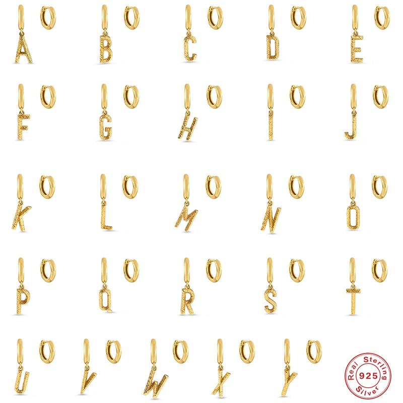 Hoop & Huggie Aide 925 Sterling Silver Gold 26 Letters Charm Earrings For Women Mismatched Initial Name Letter Earring Hoops Party JewelHoop
Hoop & Huggie Aide 925 Sterling Silver Gold 26 Letters Charm Earrings For Women Mismatched Initial Name Letter Earring Hoops Party JewelHoop