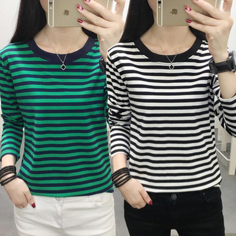 Spring Autumn Women Causal T Shirt Thin O-neck Tops Korean Streetwear Plus Size Clothes Stripe Simple Designed Shirts A92 Women's T-Shirt, Ka qi se
Spring Autumn Women Causal T Shirt Thin O-neck Tops Korean Streetwear Plus Size Clothes Stripe Simple Designed Shirts A92 Women's T-Shirt, Ka qi se