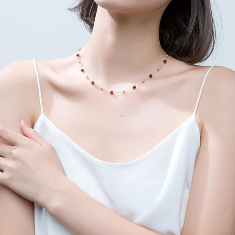 Chains Sterling Silver Necklace Chain Handmade Stone Beads Beaded Chokers Necklaces For Women Fashion Jewelry Charm Female GiftsChains
Chains Sterling Silver Necklace Chain Handmade Stone Beads Beaded Chokers Necklaces For Women Fashion Jewelry Charm Female GiftsChains