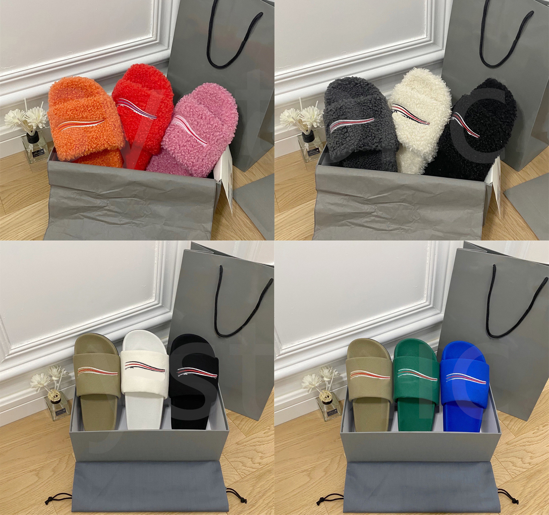 Paris Luxurys designers Women Ladies wool shoes men Slippers Slides Winter fur Fluffy Furry Warm letters Sandals Comfortable Fuzzy Girl Flip Flop Slipper
Paris Luxurys designers Women Ladies wool shoes men Slippers Slides Winter fur Fluffy Furry Warm letters Sandals Comfortable Fuzzy Girl Flip Flop Slipper
