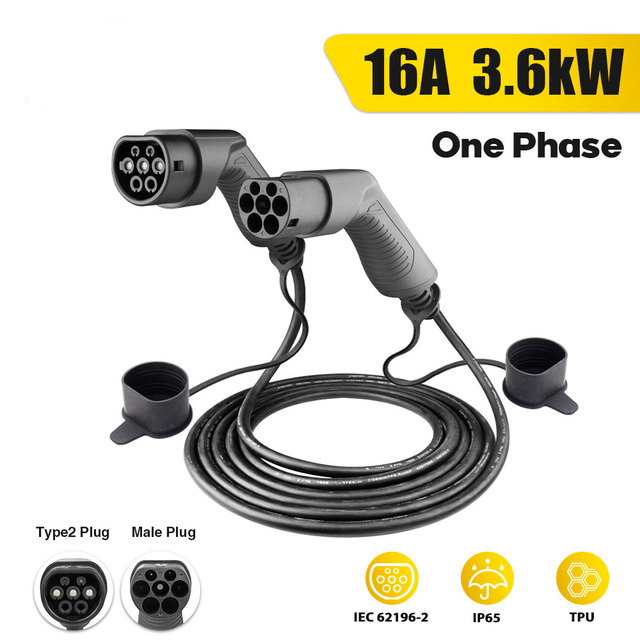 EV Car Charger Charging Cable 1 Phase or 3 Phase Electric Vehicle 16A-32A Type 2 Female to Male IEC 62196 Plug Length 5M
EV Car Charger Charging Cable 1 Phase or 3 Phase Electric Vehicle 16A-32A Type 2 Female to Male IEC 62196 Plug Length 5M