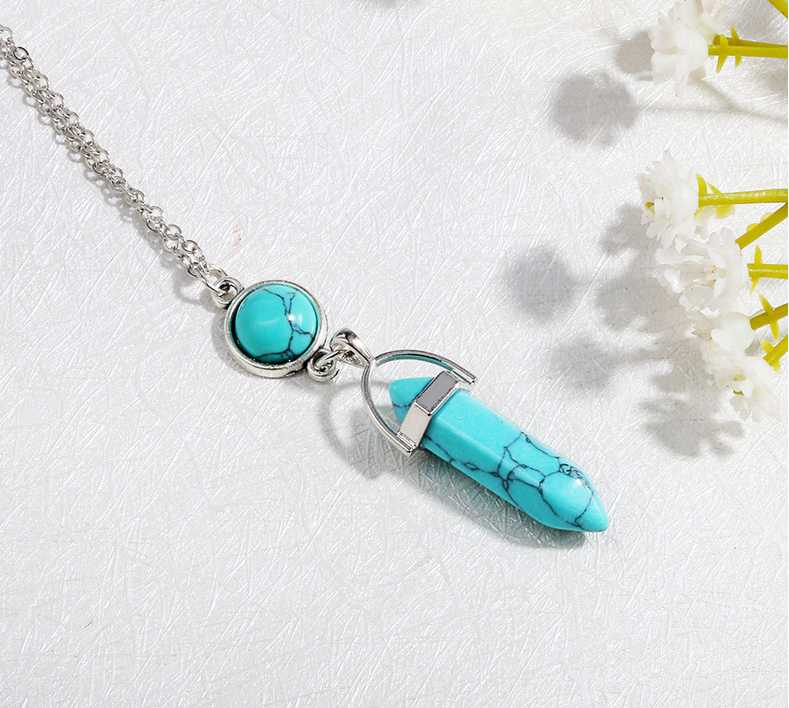 Pendant Necklaces MELIHE DIY Original Necklace Natural Stone Hexagonal Crystal For Women&Men
Pendant Necklaces MELIHE DIY Original Necklace Natural Stone Hexagonal Crystal For Women&Men